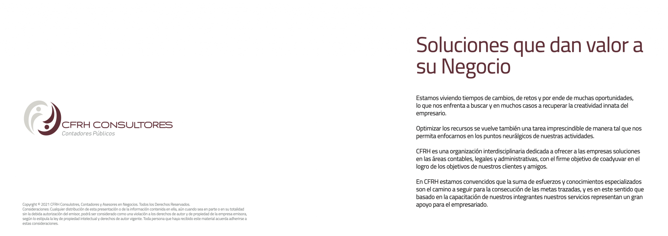 CFRH Consultores Contadores Públicos - Brochure Corporativo.002