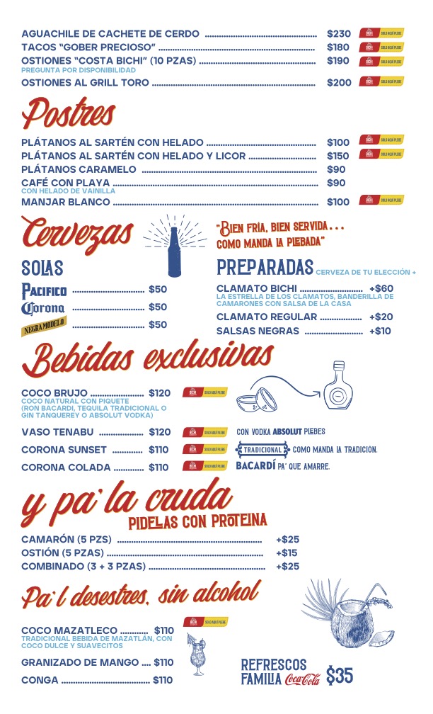 Costa BICHI - Menu 02